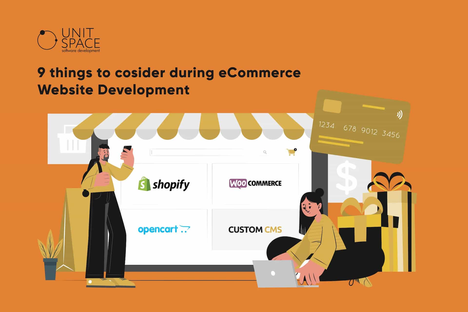 9 Things to Consider During eCommerce Website Development (Shopify, WooCommerce, Custom CMS, Open Card)